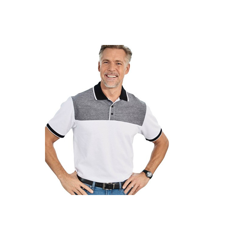 Polo Maille Piquée Bicolore