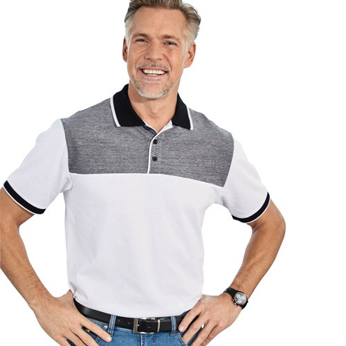 Polo Maille Piquée Bicolore