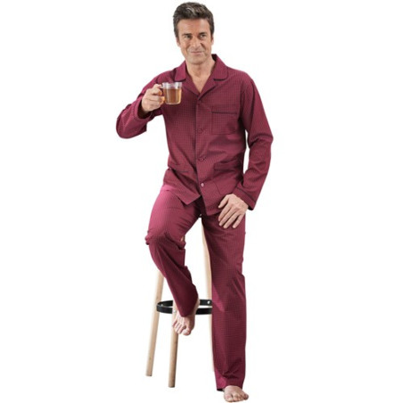 Pyjama Imprimé Bordeaux