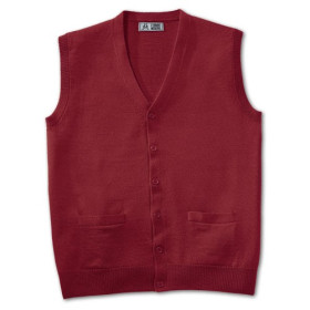 Gilet sans manches mérinos Bordeaux, Tour de poitrine : M (96/100), Couleur : Bordeaux, par l’Homme Moderne.