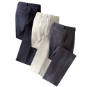 Pantalons extensibles  infroissables - les 3
