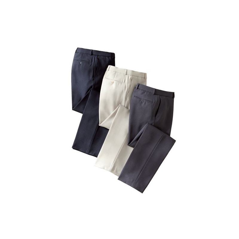 Pantalons extensibles  infroissables - les 3