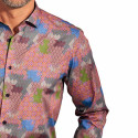 Chemise popeline «patchwork»