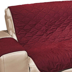 Protège-canapé 3 places Bordeaux