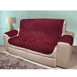 Protège-canapé 3 places Bordeaux