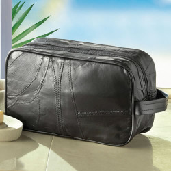 Trousse de toilette cuir