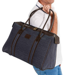 Sac de voyage bleu denim