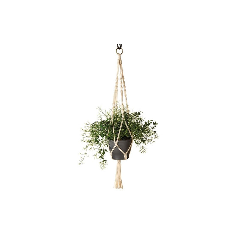 Support plante macramé