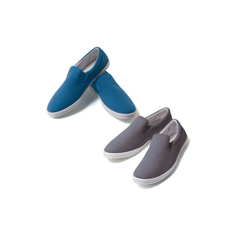 Mocassins toile - les 2 paires