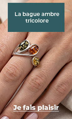 La bague ambre tricolore