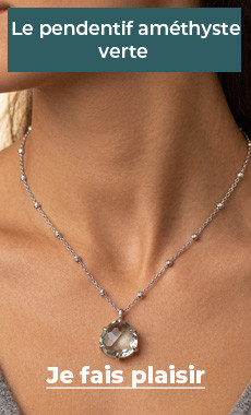 Le pendentif améthyste verte