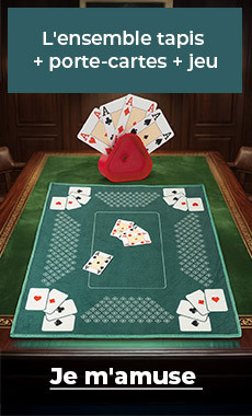 L'ensemble tapis + porte-cartes + jeu