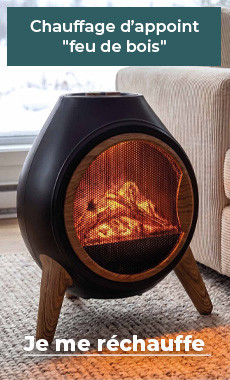Chauffage d'appoint "feu de bois"