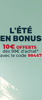 10€ offerts dès 99€ d'achat