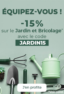 -15% sur le jardin et le bricolage