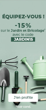 -15% sur le jardin et le bricolage