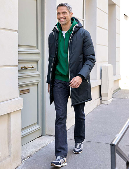 Parka longue city-sport