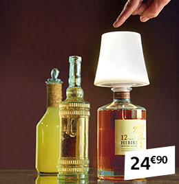 Lampe abat-jour pour bouteille